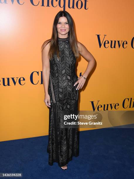 Danielle Vasinova arrives at the Veuve Clicquot Celebrates 250th Anniversary With Solaire Exhibition on October 25, 2022 in Beverly Hills, California.