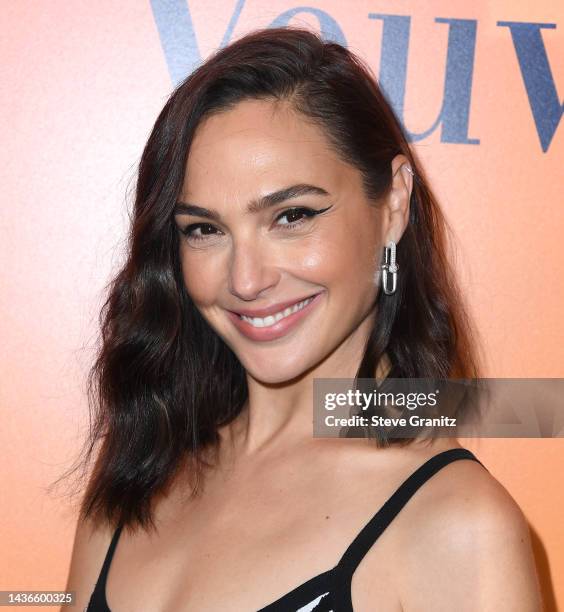 Gal Gadot arrives at the Veuve Clicquot Celebrates 250th Anniversary With Solaire Exhibition on October 25, 2022 in Beverly Hills, California.