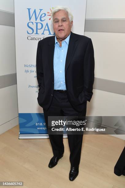 Jay Leno attends "May Contain Nuts! A Night Of Comedy" Benefiting WeSPARK Cancer Support Center at Skirball Cultural Center on October 25, 2022 in...