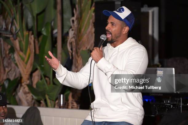 Comedian Damon Wayans Jr. Performs at "Mama Shelter X Can't Even Comedy" at Mama Shelter on October 25, 2022 in Los Angeles, California.