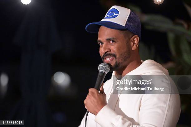 Comedian Damon Wayans Jr. Performs at "Mama Shelter X Can't Even Comedy" at Mama Shelter on October 25, 2022 in Los Angeles, California.