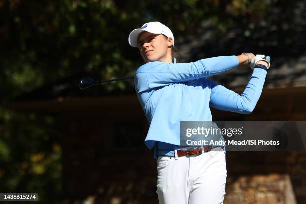 Jaclyn Riley Jaclyn Riley Quartermain of the University of North Carolina hits a ...