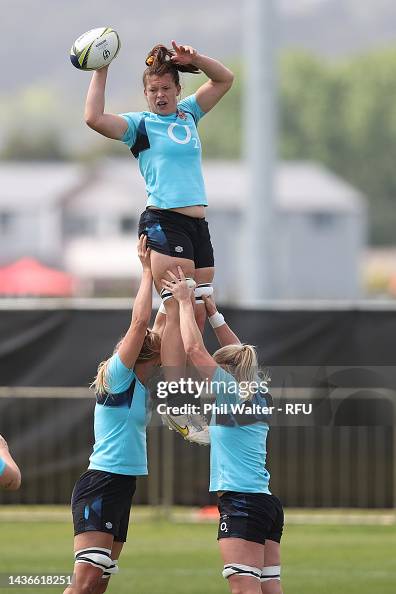 Abbie Ward during a England Red Roses Rugby World Cup squad training ...