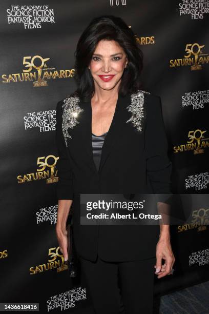 Shohreh Aghdashloo attends the 50th anniversary of The Saturn Awards at The Marriott Burbank Convention Center on October 25, 2022 in Burbank,...