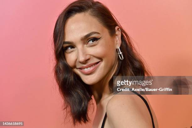 Gal Gadot attends Veuve Clicquot Celebrates 250th Anniversary with Solaire Exhibition on October 25, 2022 in Beverly Hills, California.