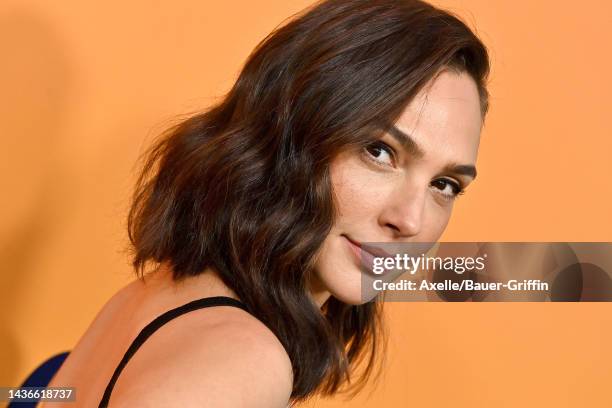 Gal Gadot attends Veuve Clicquot Celebrates 250th Anniversary with Solaire Exhibition on October 25, 2022 in Beverly Hills, California.