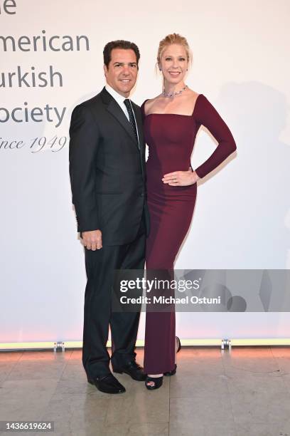 Richard Bren and Desiree Gallas attend the American Turkish Society 2022 Gala at The Plaza on October 25, 2022 in New York City.