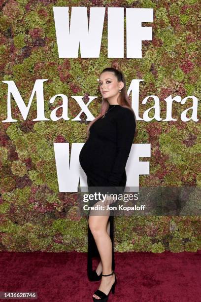 Billie Lourd, wearing Sportmax, attends the 2022 WIF Max Mara Face Of The Future Celebration at The West Hollywood EDITION on October 25, 2022 in...