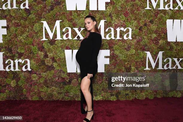 Billie Lourd, wearing Sportmax, attends the 2022 WIF Max Mara Face Of The Future Celebration at The West Hollywood EDITION on October 25, 2022 in...