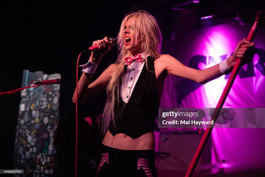 Singer Arrow De Wilde of Starcrawler performs onstage at the High