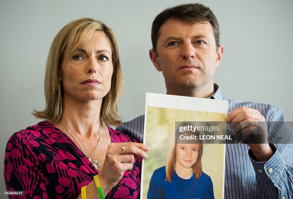 Parents of missing girl Madeleine McCann