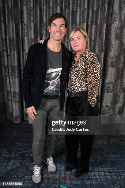 Jerry O'Connell and Dennis Crosby poses for a portrait at the 50th anniversary of the Saturn Awards at The Marriott Burbank Convention Center on...