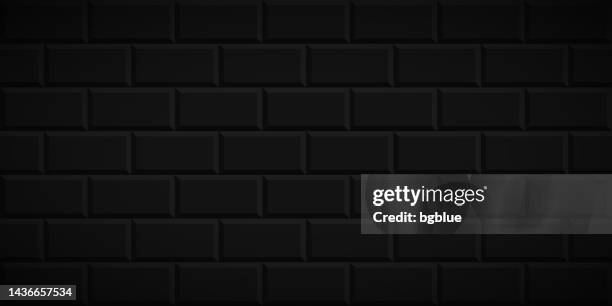 ilustraciones, imágenes clip art, dibujos animados e iconos de stock de fondo negro abstracto - textura geométrica - black brick wall