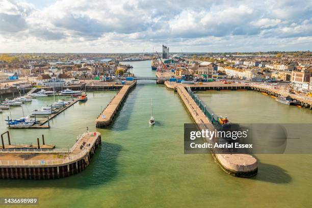 the port of ipswich - lowestoft stockfoto's en -beelden