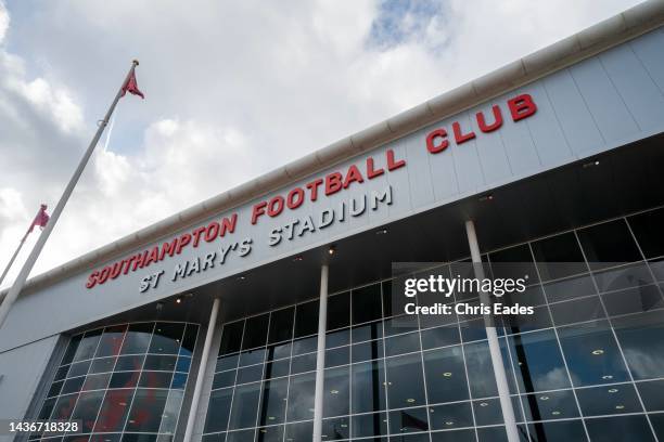 Southampton Football Club's St. Mary's Stadium - seen on October 26, 2022 in Southampton, England. New British Prime Minister Rishi Sunak claims to...