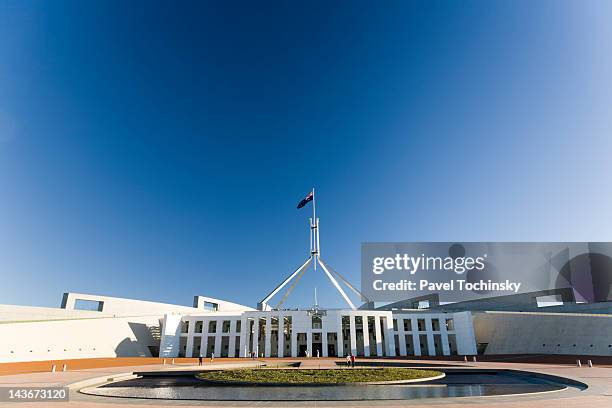 parliament of australia, canberra - parliament house canberra stock pictures, royalty-free photos & images