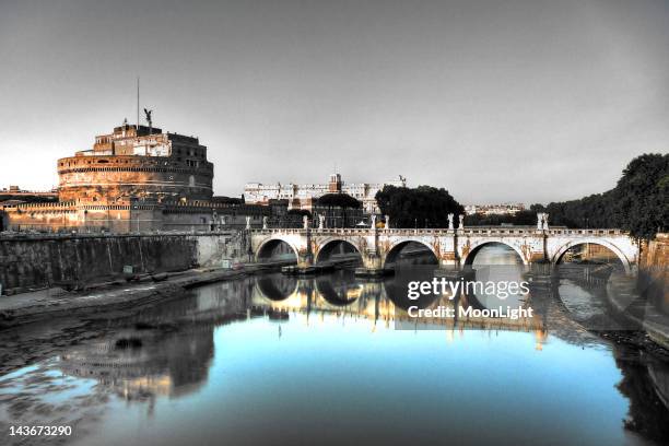 roma - castel s.angelo - ponte sant'angelo - fotografias e filmes do acervo