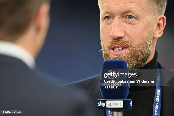 Graham Prior Graham Potter, Head Coach of Chelsea FC gives an intervie prior to ...