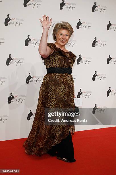 Viviane Reding attends the 100th anniversary of founder of Springer Verlag publishing group Axel Springer at the Axel Springer house on May 2, 2012...