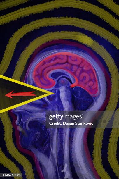 mental health concept - stroke month stock illustrations