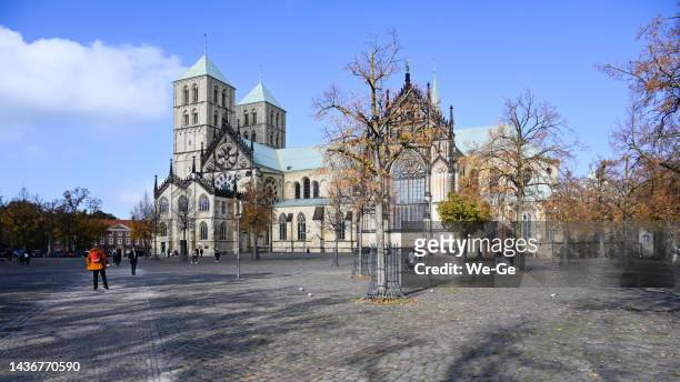 saint paulus cathedral, minster - münster stock pictures, royalty-free photos & images