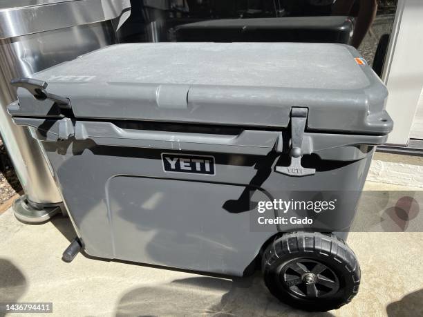 Yeti brand cooler outdoors, Pleasant Hill, California, October, 2022. Photo courtesy Sftm.