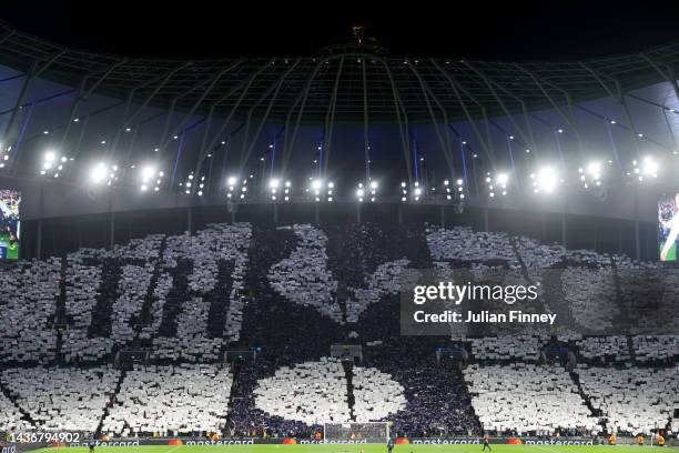 General view inside the stadium prior to the UEFA Champions League group D match between Tottenham Hotspur and Sporting CP at Tottenham Hotspur...