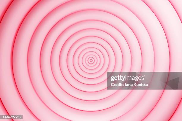 beautiful abstract pink background. beauty 3d spiral. - hypnotherapy stock-fotos und bilder