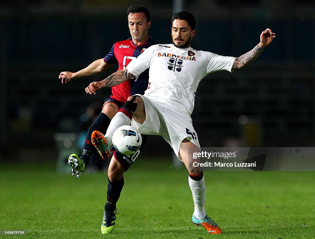 Genoa CFC Vs Cagliari Calcio Editorial Image - Image of player