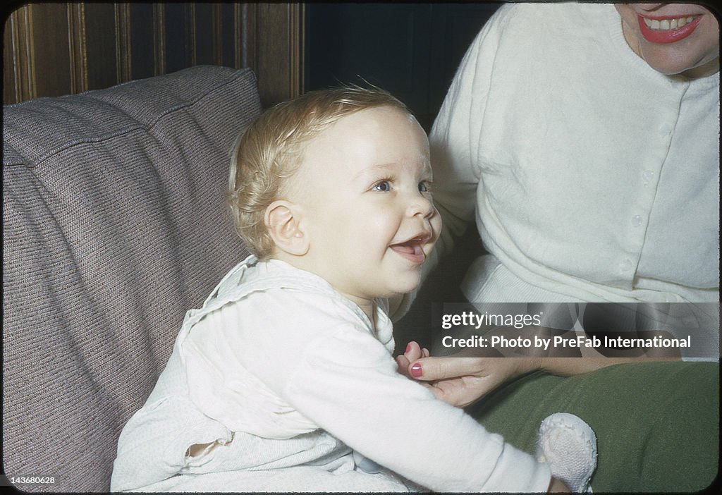 One year old and all smiles