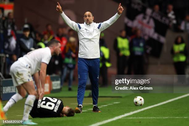 Head coach Igor Tudor of Olympique Marseille reacts during the UEFA Champions League group D match between Eintracht Frankfurt and Olympique...