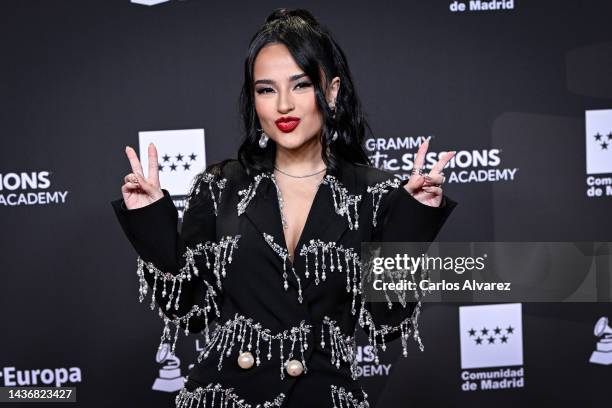 Becky G attends the 2022 Latin GRAMMY® Acoustic Session Madrid at Las Ventas Bullring on October 26, 2022 in Madrid, Spain.