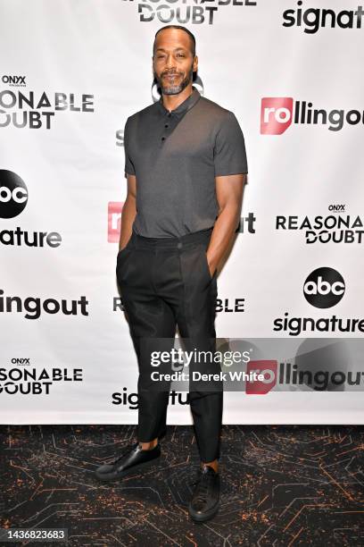 McKinley Freeman attends the Reasonable Doubt Watch Party + Live Tweeting Event on October 25, 2022 in Atlanta, Georgia.