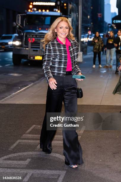 Kelly Ripa is seen in Midtown on October 26, 2022 in New York City.