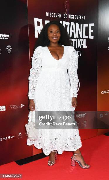 Mimi M. Khayisa attends the Raindance Film Festival's 30th anniversary opening gala party at The Waldorf Hilton Hotel, following the opening gala...