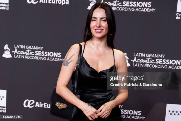 Mala Rodriguez attends the Latin Grammy Acoustic Sessions photocall at Las Ventas Bullring on October 26, 2022 in Madrid, Spain.