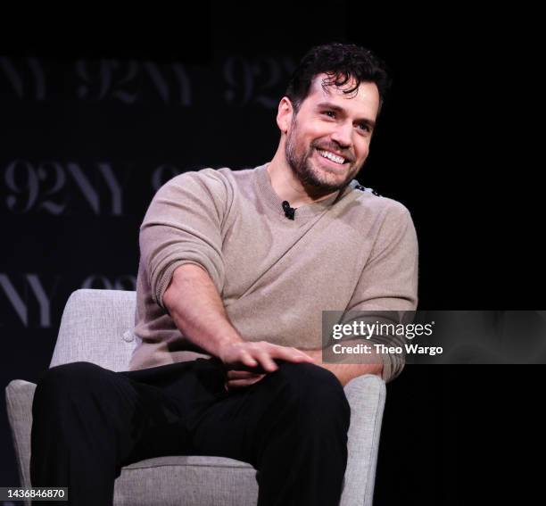 Henry Cavill In Conversation With MTV's Josh Horowitz at The 92nd Street Y, New York on October 26, 2022 in New York City.