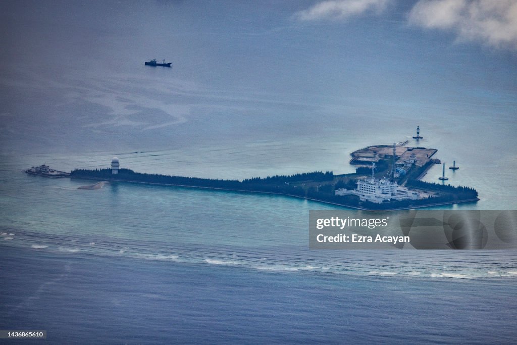 Aerial Views Of China's Artificial Islands In The South China Sea