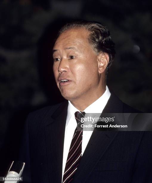 Portrait of Chinese Premier Zhao Ziyang, Great Hall of the People, Beijing, China, September 1986.