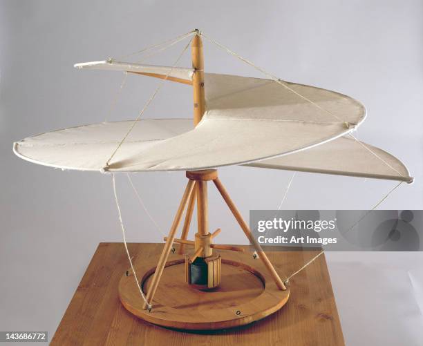 Model reconstruction of da Vinci's design for an aerial screw