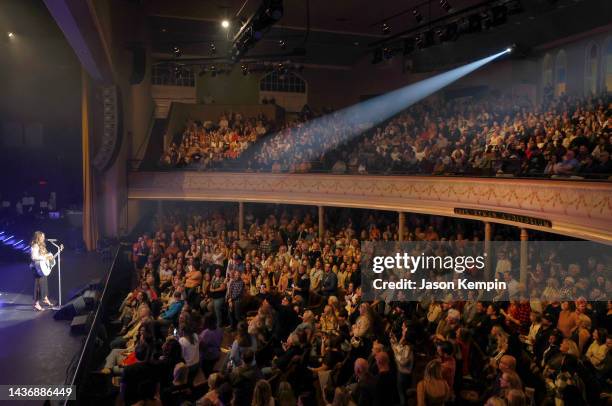 Carly Pearce performs at the Ryman Auditorium on October 26, 2022 in Nashville, Tennessee.