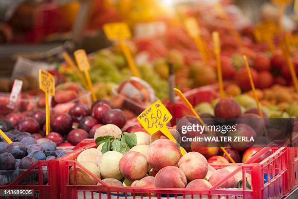 close up of produce for sale - pisa italy stock pictures, royalty-free photos & images