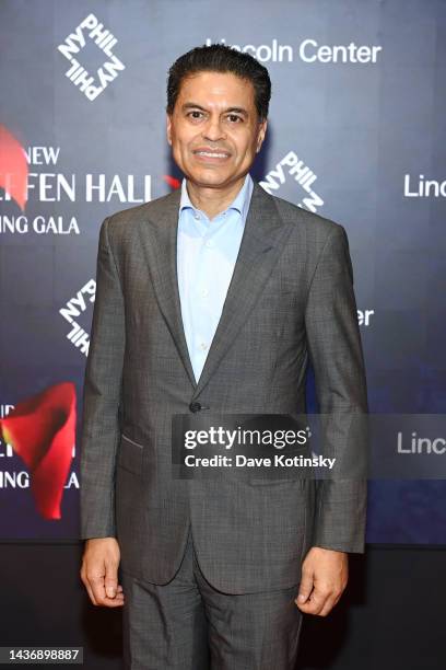 Fareed Zakaria attends as Lincoln Center and New York Philharmonic celebrate the opening of new David Geffen Hall with Gala Concert & Dinner on...