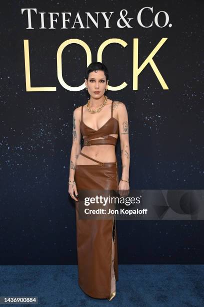 Halsey attends as Tiffany & Co. Celebrates the launch of the Lock Collection at Sunset Tower Hotel on October 26, 2022 in Los Angeles, California.