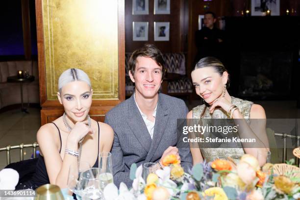 Kim Kardashian,Alexandre Arnault and Miranda Kerr attend as Tiffany & Co. Celebrates the launch of the Lock Collection at Sunset Tower Hotel on...