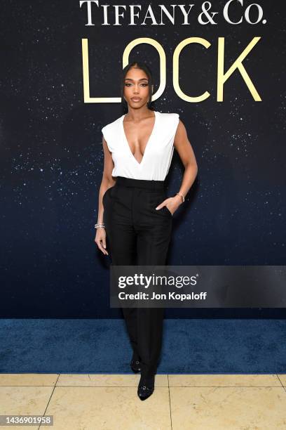 Lori Harvey attends as Tiffany & Co. Celebrates the launch of the Lock Collection at Sunset Tower Hotel on October 26, 2022 in Los Angeles,...