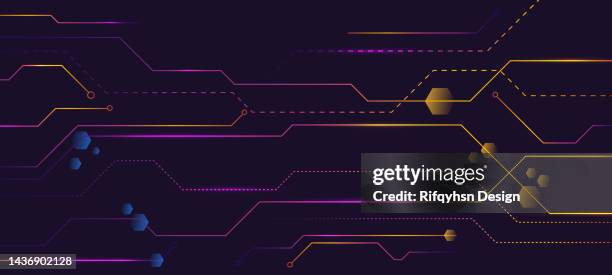 abstract modern hexagonal technology data on dark blue background design. geometric abstract background with hexagons. honeycomb, science and technology vector - esports text stock illustrations