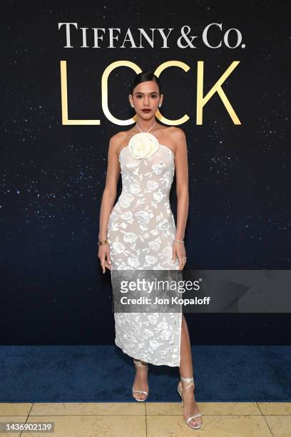 Bruna Marquezine attends as Tiffany & Co. Celebrates the launch of the Lock Collection at Sunset Tower Hotel on October 26, 2022 in Los Angeles,...