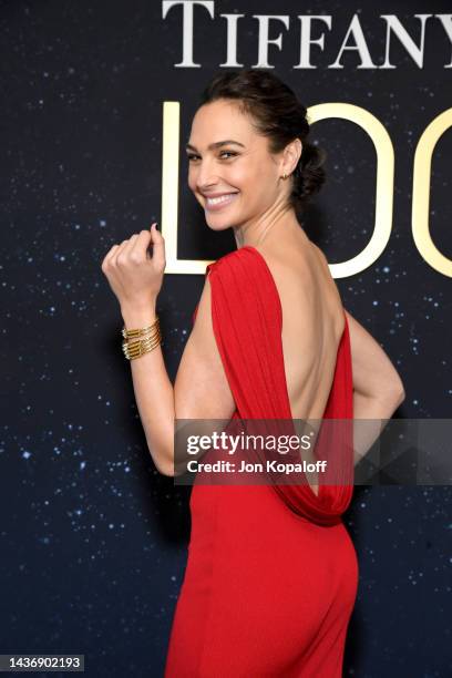 Gal Gadot attends as Tiffany & Co. Celebrates the launch of the Lock Collection at Sunset Tower Hotel on October 26, 2022 in Los Angeles, California.