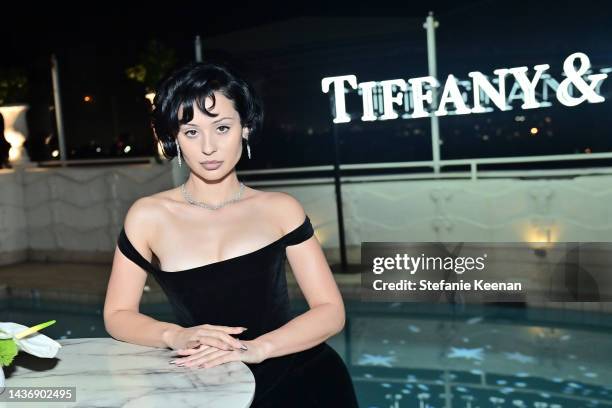 Alexa Demie attends as Tiffany & Co. Celebrates the launch of the Lock Collection at Sunset Tower Hotel on October 26, 2022 in Los Angeles,...